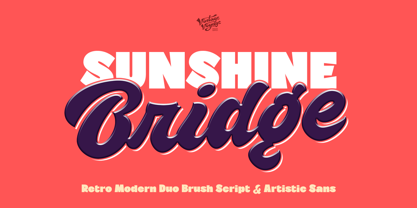 Przykład czcionki VVDS Sunshine Bridge